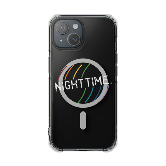 Colorful Magnetic Clear Phone Case, Stylish Impact-Resistant Phone Cover, Trendy Accessory for iPhone, Ideal Gift for All Occasions