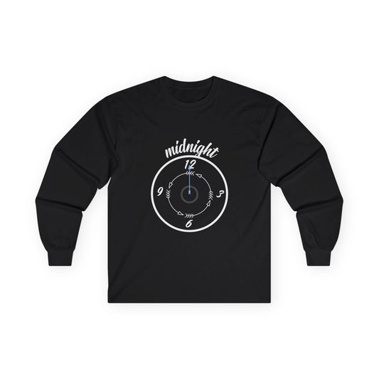 Midnight Vibes Unisex Long Sleeve Tee - Perfect for Night Owls